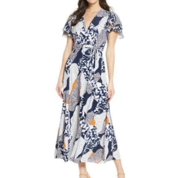 French Connection Floral Wrap Dress - Picture 1 of 13